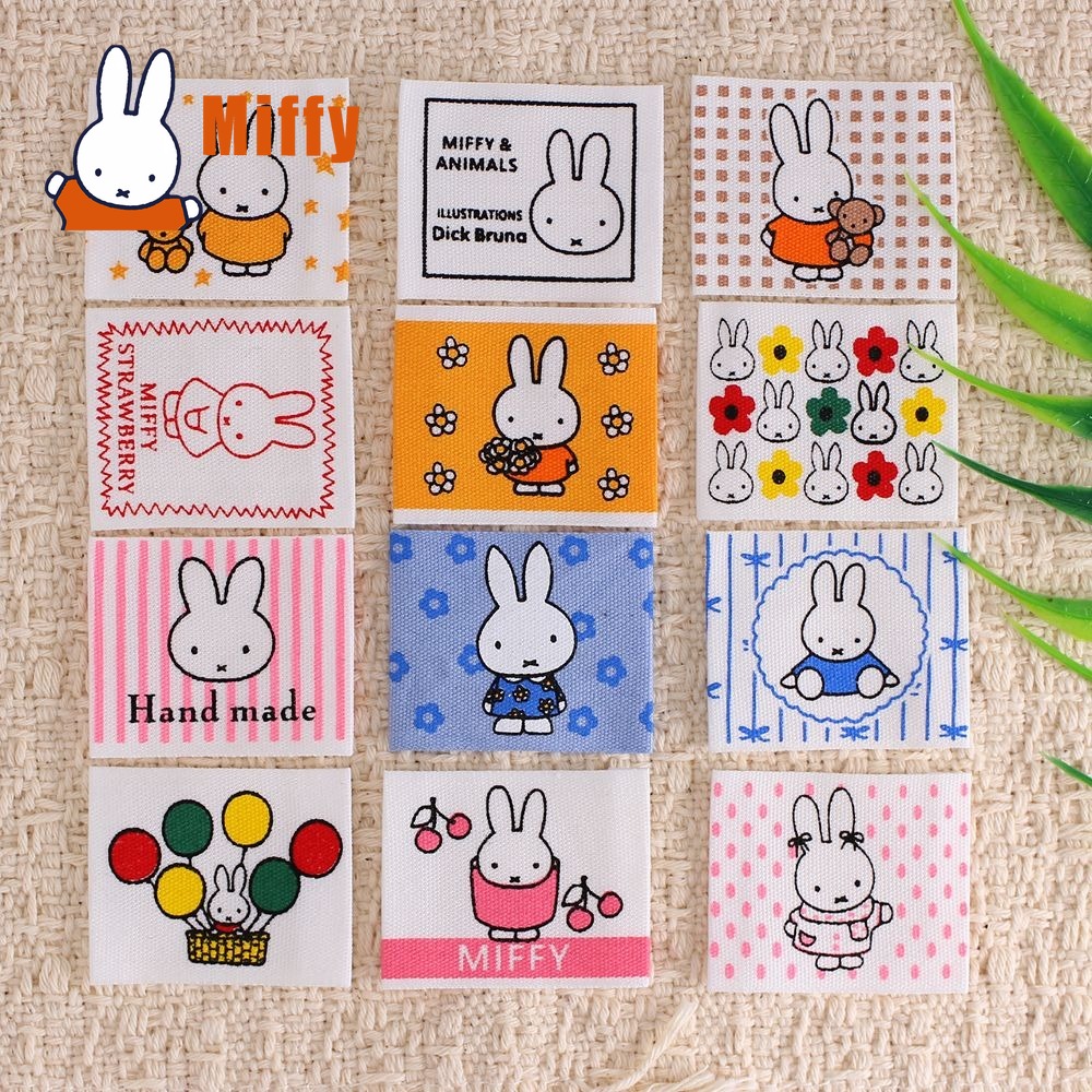 Embroidery Rabbit - Patch Kain Miffy Kawaii, Patch Kelinci