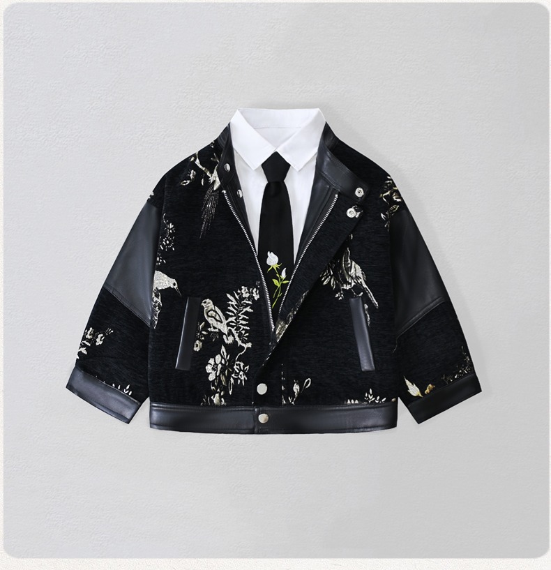 Embroidery Wedding - Jaket Kulit PU Bordir Sepeda Motor