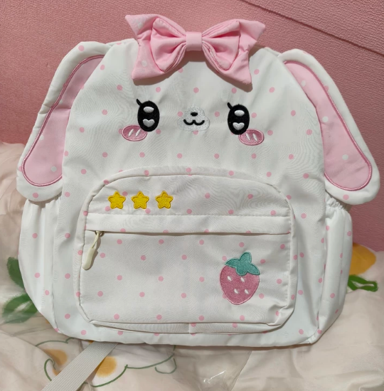 Embroidery Rabbit - Tas Ransel Anak Perempuan Lucu Motif
