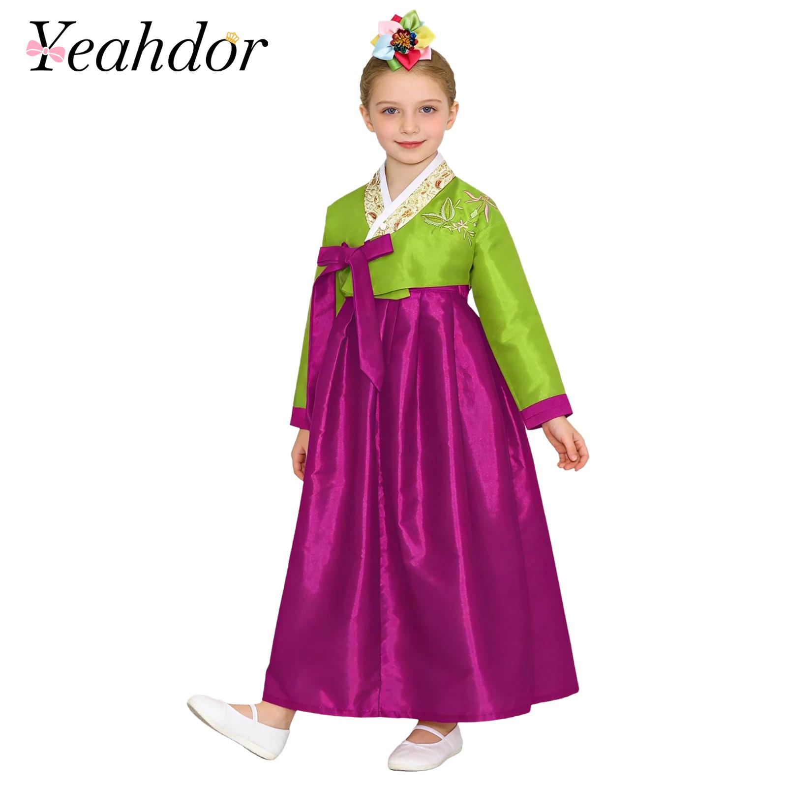 Embroidery Wedding - Pakaian Hanbok Nasional Korea Anak Perempuan,
