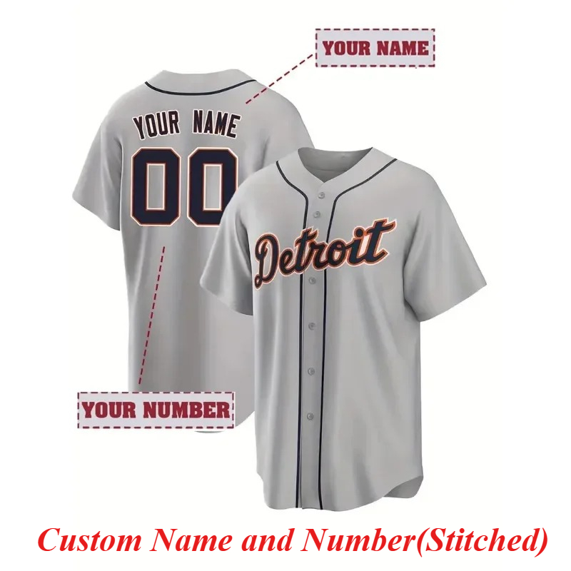 Embroidery Name - Jersey Bisbol Bordir Pria Nama dan