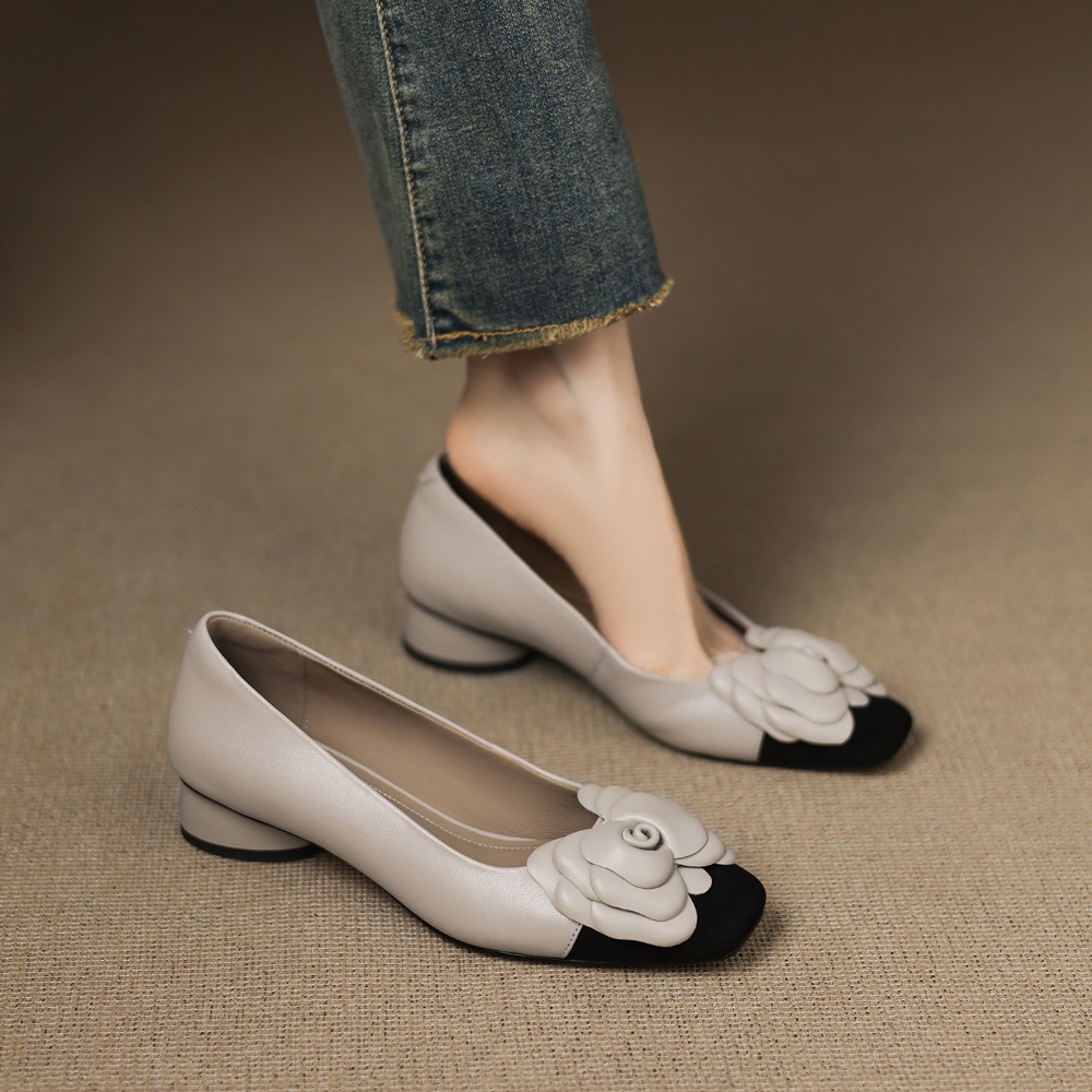 Sepatu Fashion Flower Single S - Embroidery Flat Shoes ulasan dan harga