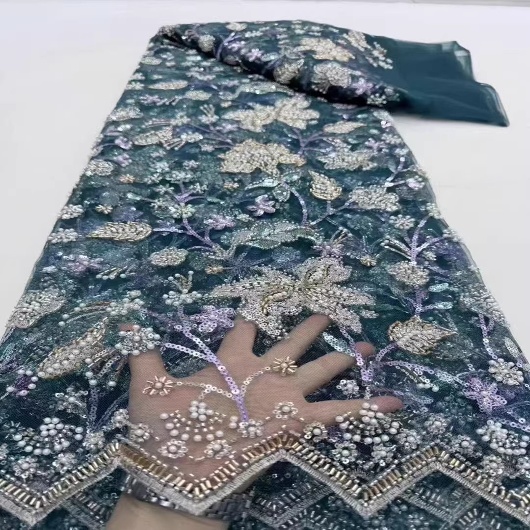 Kain bordir tabung manik-manik - Embroidery Wedding ulasan dan harga
