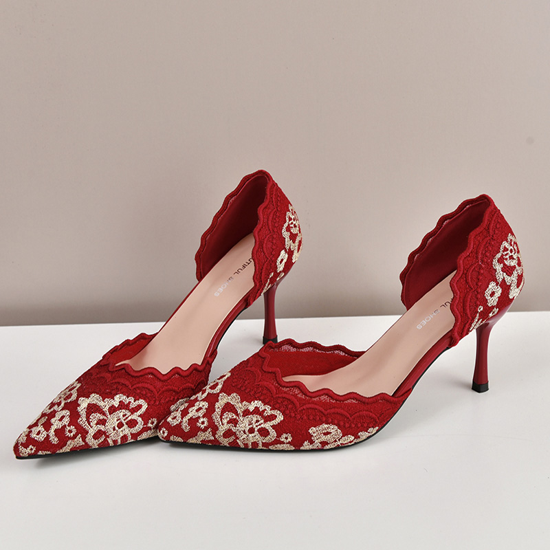 Sepatu Pengantin Wanita Hak Ti - Embroidery Wedding ulasan dan harga