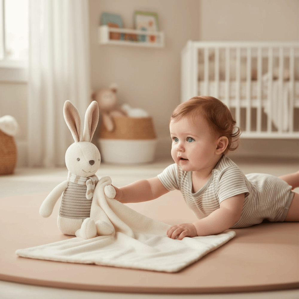 Selimut Bayi Bentuk Persegi De - Embroidery Rabbit ulasan dan harga