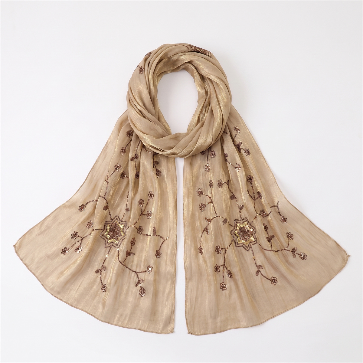 Hijab Kerudung Kerut Modis Den - Embroidery Wedding ulasan dan harga
