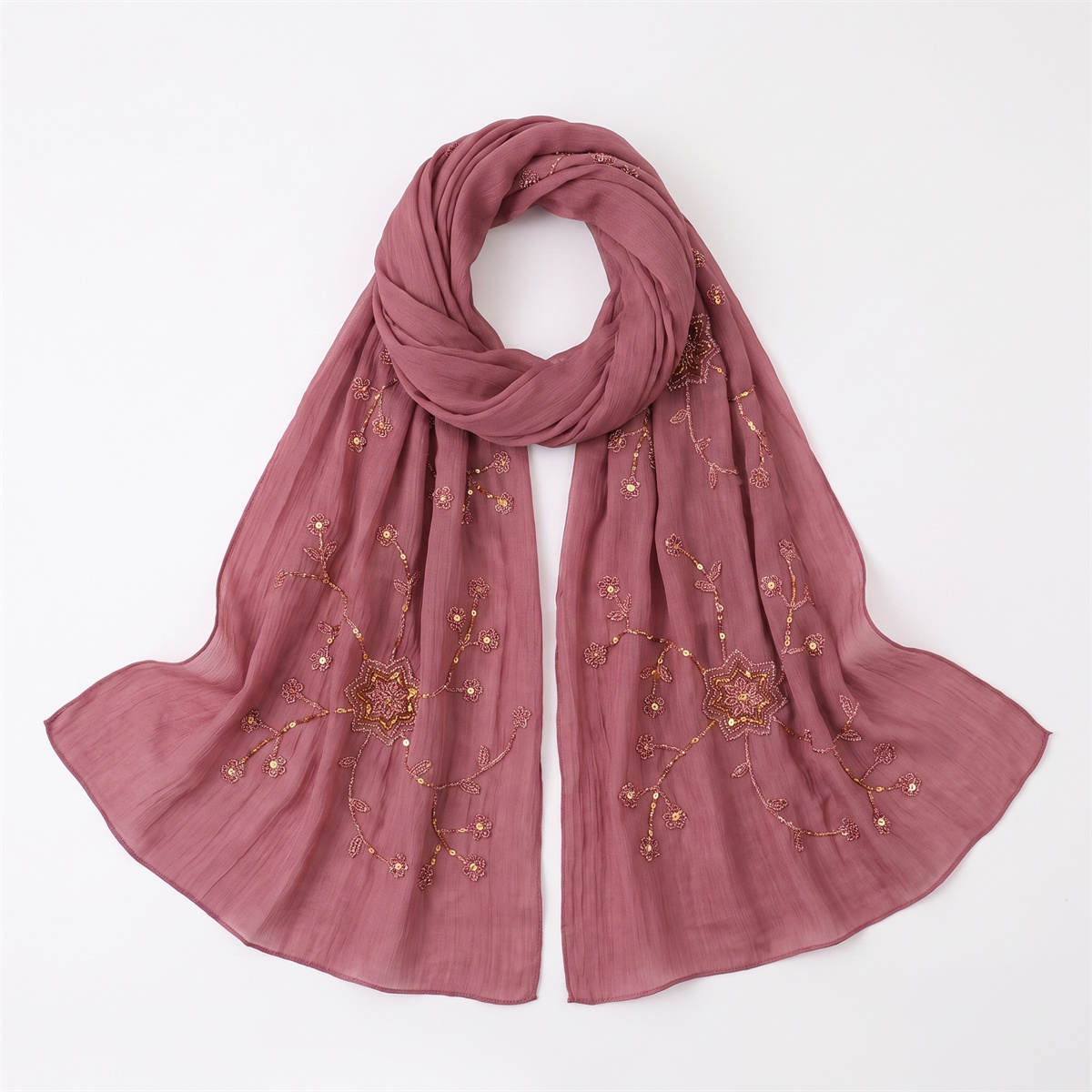 Hijab Kerudung Kerut Modis Den - Embroidery Wedding ulasan dan harga