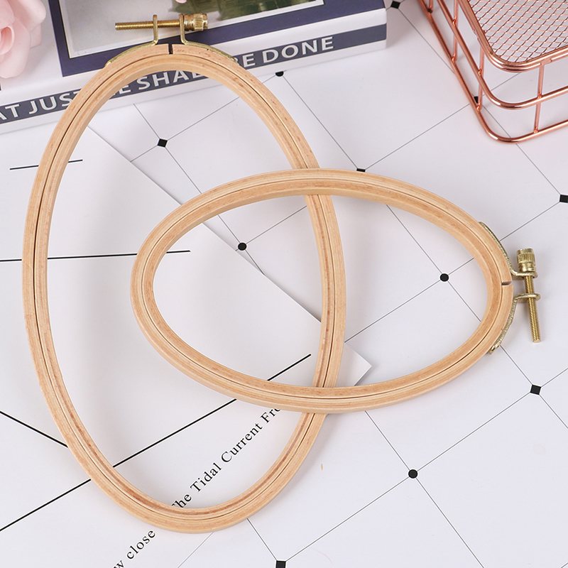 Bambu bordir Hoop bingkai Oval - Stitch Marker Ring ulasan dan harga