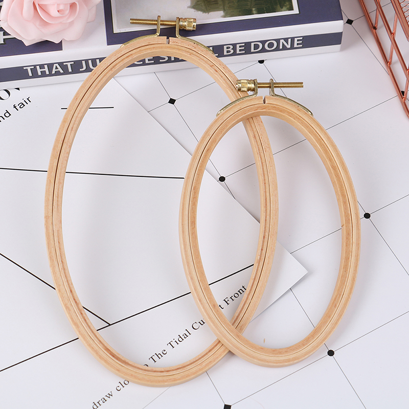 Bambu bordir Hoop bingkai Oval - Stitch Marker Ring ulasan dan harga
