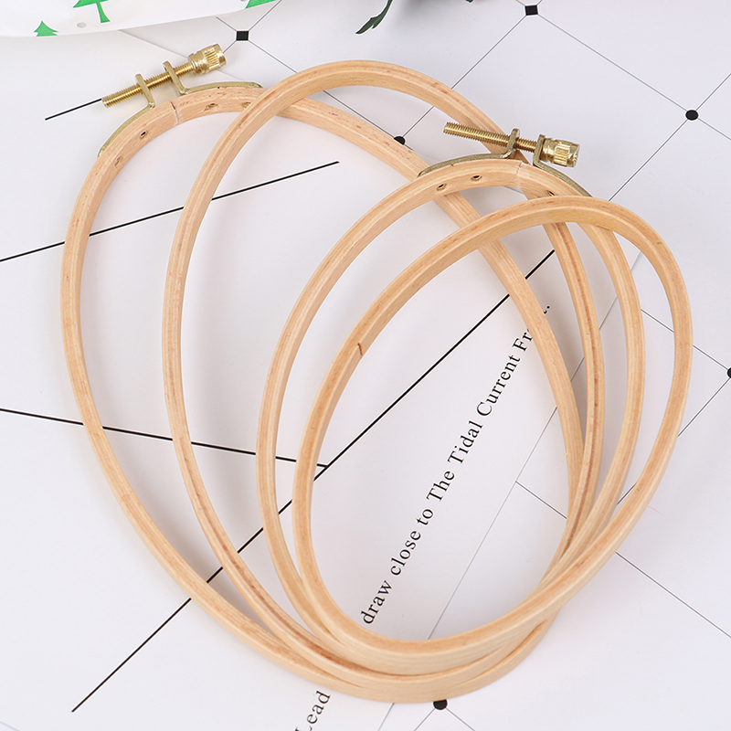 Bambu bordir Hoop bingkai Oval - Stitch Marker Ring ulasan dan harga