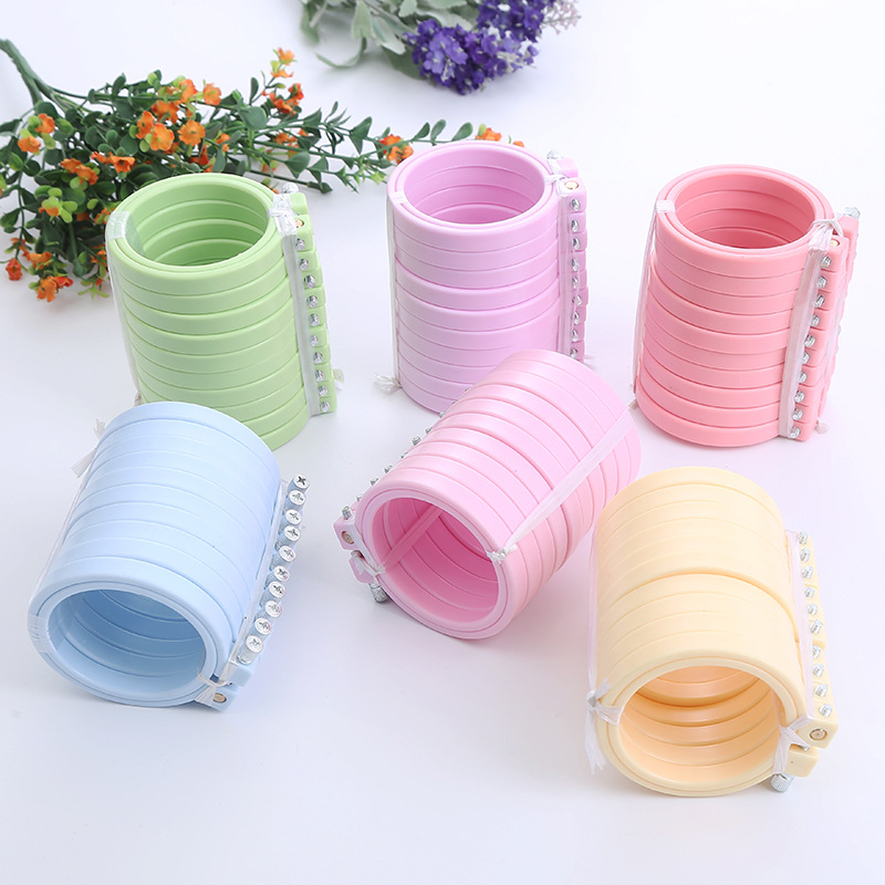 DIY plastik ABS Hoops bordir b - Stitch Marker Ring ulasan dan harga