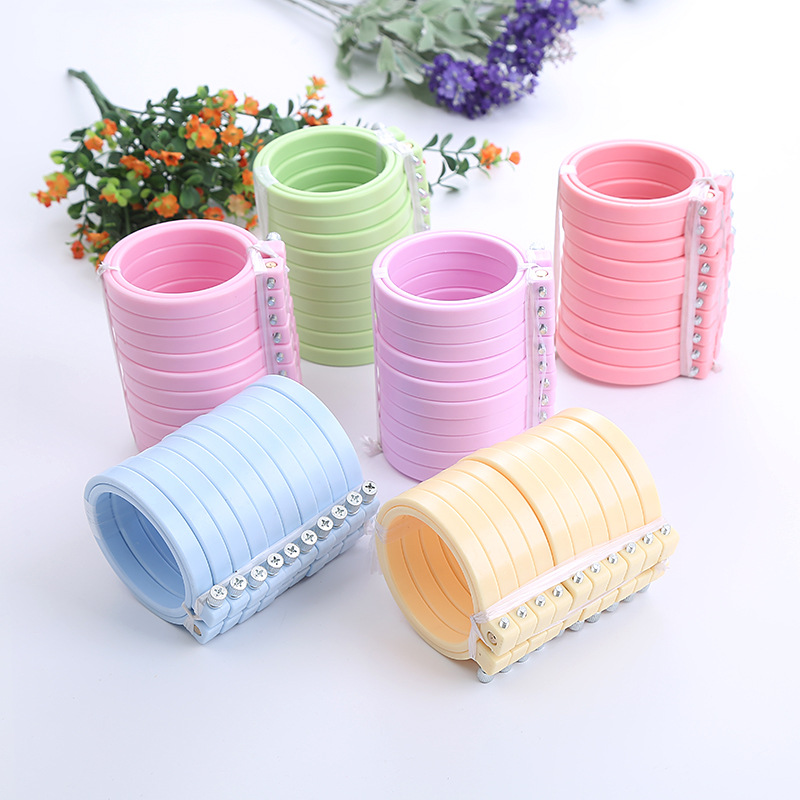DIY plastik ABS Hoops bordir b - Stitch Marker Ring ulasan dan harga