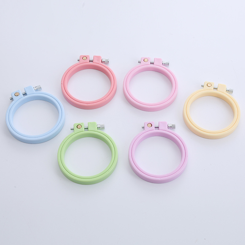 DIY plastik ABS Hoops bordir b - Stitch Marker Ring ulasan dan harga