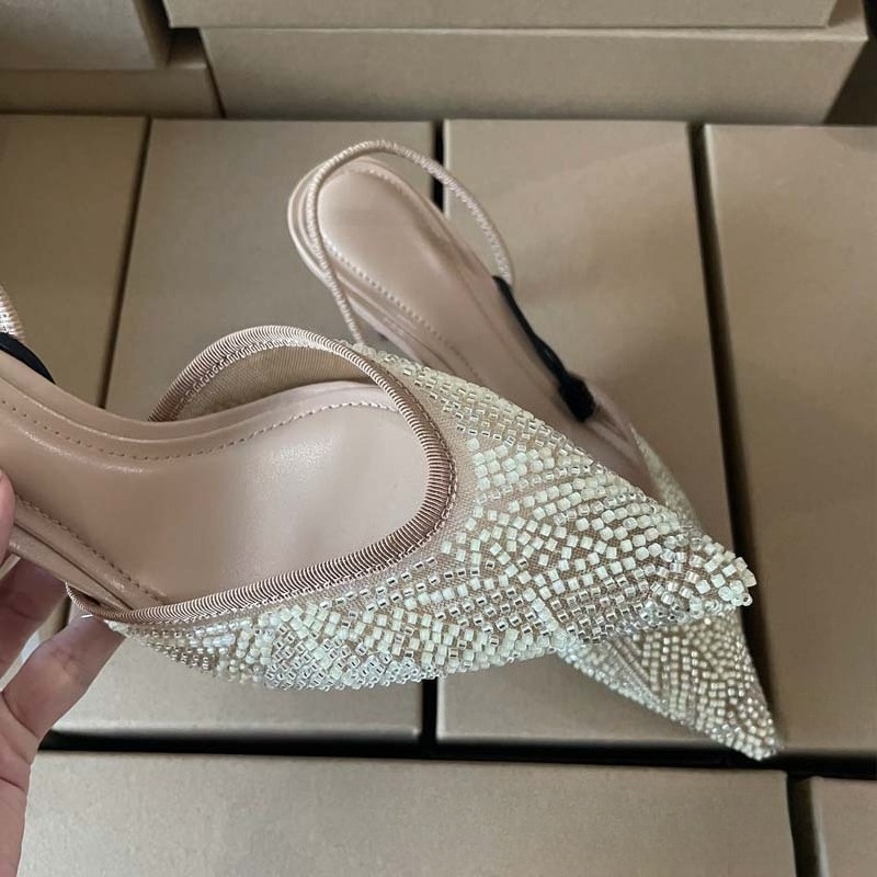 Sepatu Hak Tinggi Wanita Mewah - Embroidery Wedding ulasan dan harga