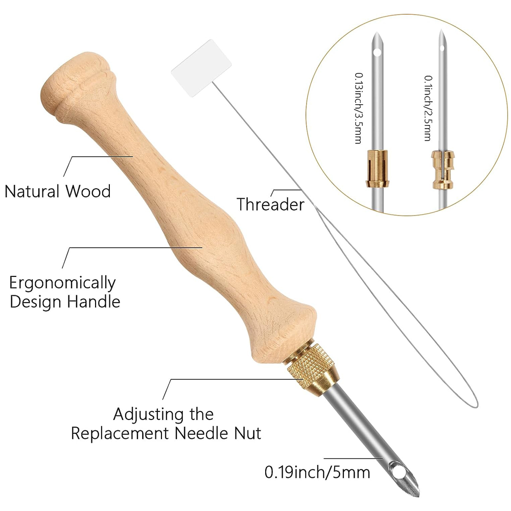 Kit pemula jarum Punch dengan  - Stitch Marker Ring ulasan dan harga