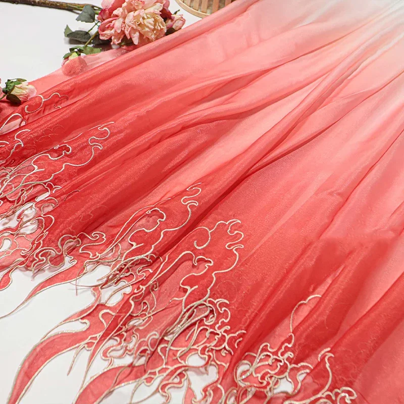 Kain Gradasi Daun Teratai Bord - Embroidery Wedding ulasan dan harga