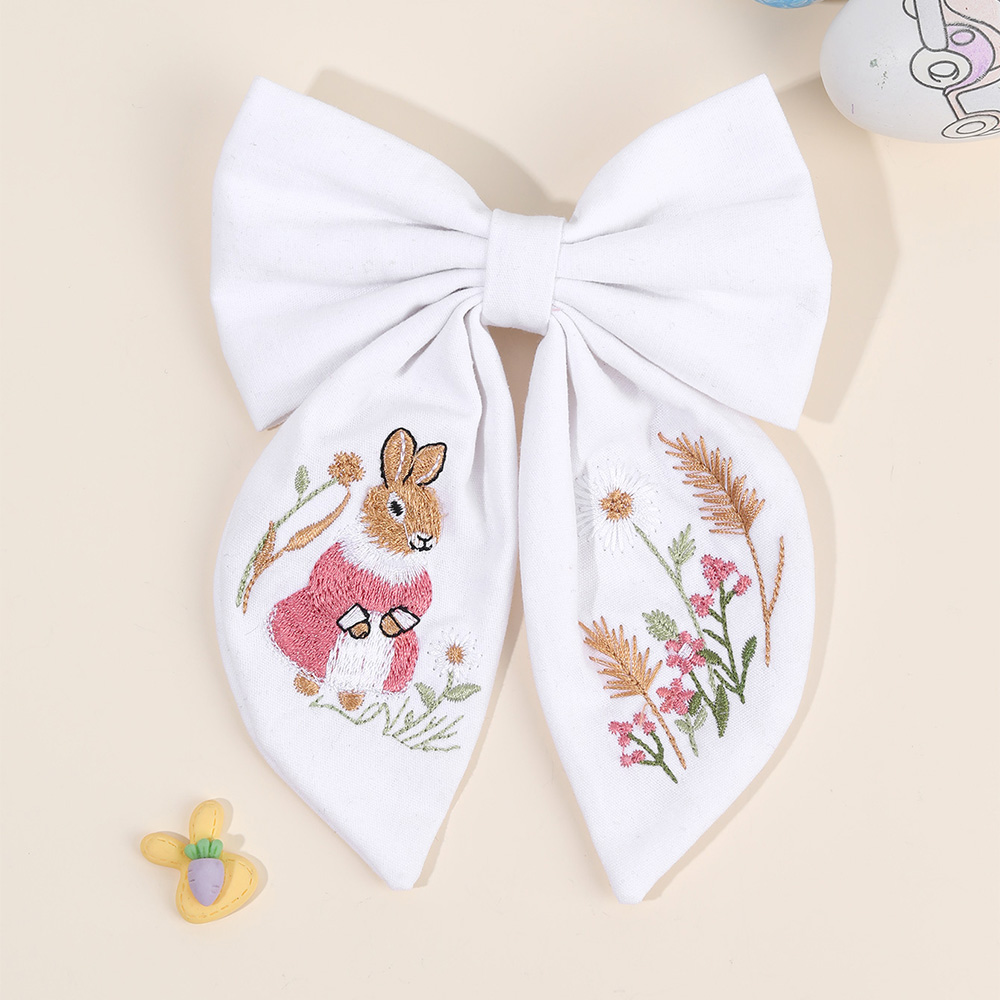 Jepit Rambut Busur Bordir Keli - Embroidery Rabbit ulasan dan harga