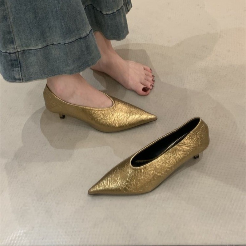 Sepatu Kerja Wanita Model Runc - Embroidery Flat Shoes ulasan dan harga