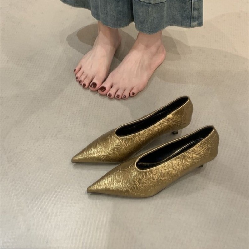 Sepatu Kerja Wanita Model Runc - Embroidery Flat Shoes ulasan dan harga