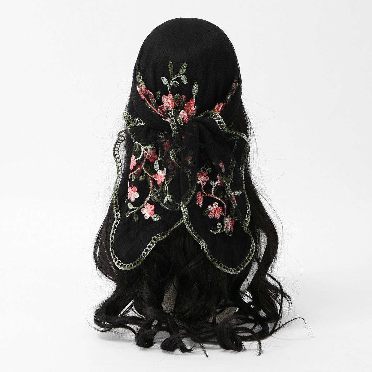 Syal Persegi Syal Renda Retro  - Embroidery Zara ulasan dan harga