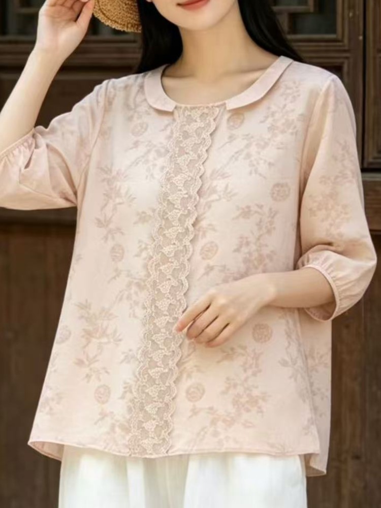 Kemeja Longgar Sifon Musim Pan - Embroidery Artist ulasan dan harga