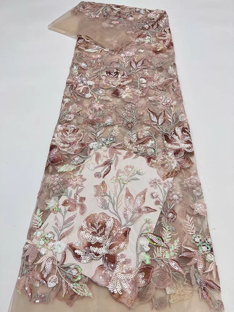 1 yard Kain jala baru Bordir p - Embroidery Wedding ulasan dan harga