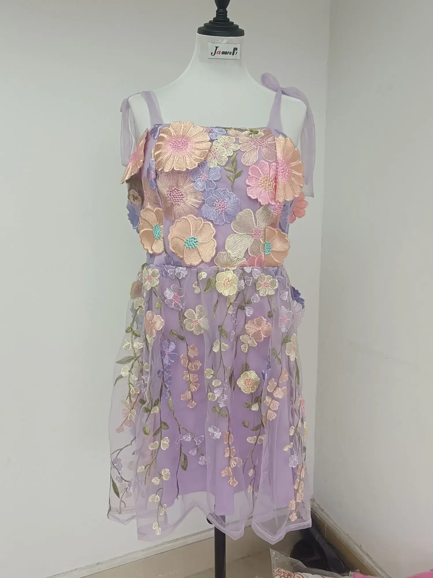 Gaun Liburan Prom Malam Desain - Embroidery Zara ulasan dan harga