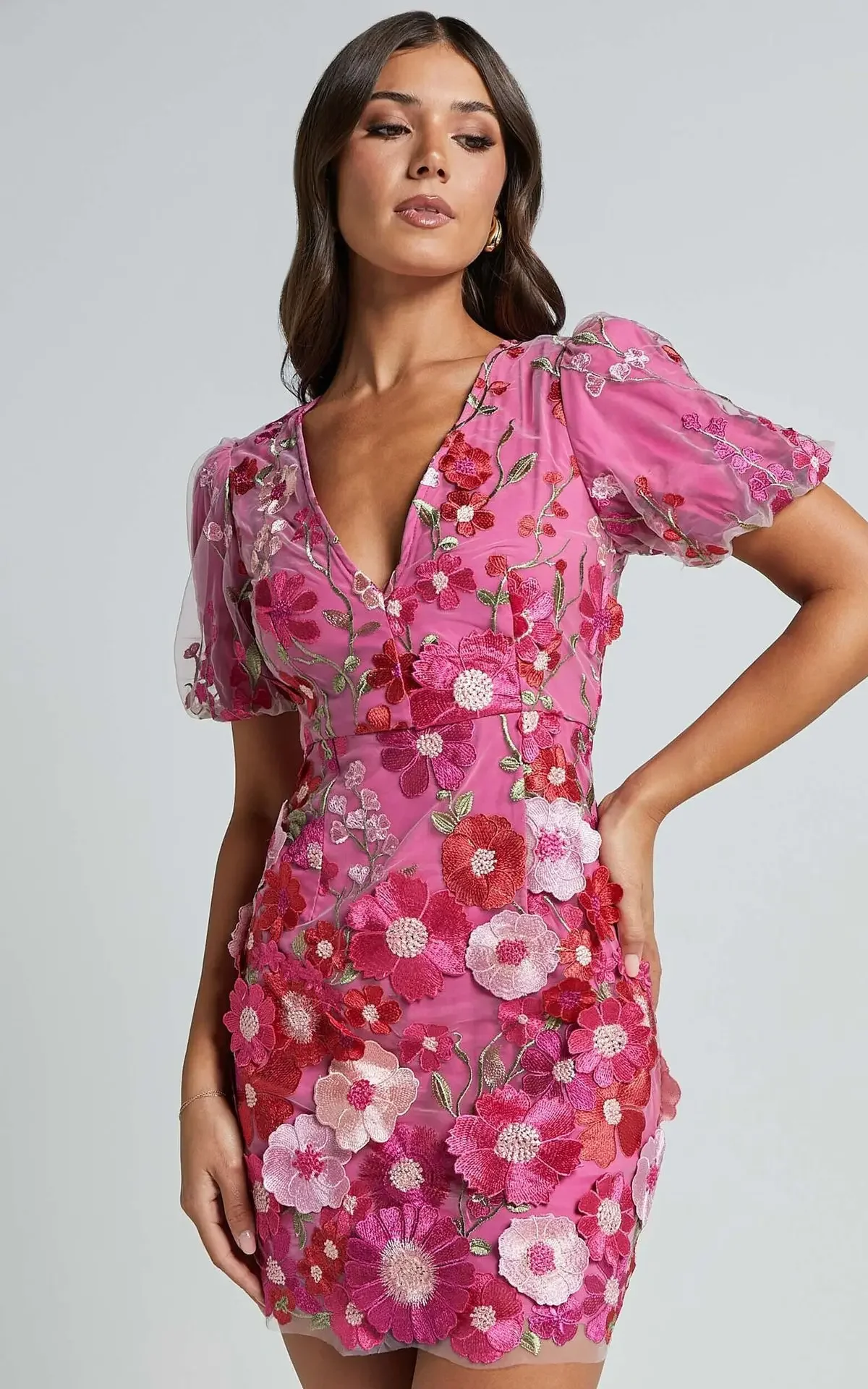 Gaun Tanpa Lengan Bunga Kerah  - Embroidery Zara ulasan dan harga