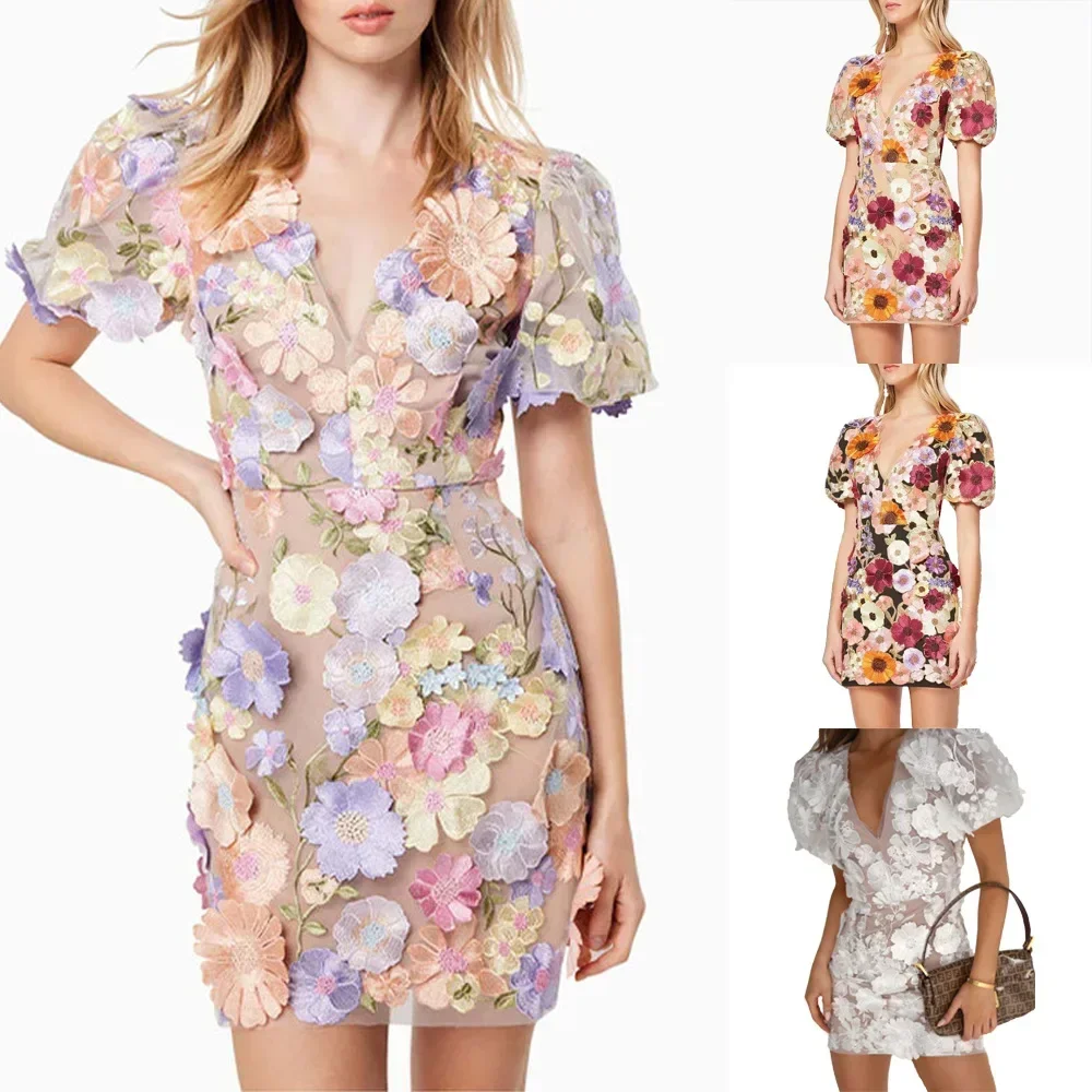 Gaun Tanpa Lengan Bunga Kerah  - Embroidery Zara ulasan dan harga