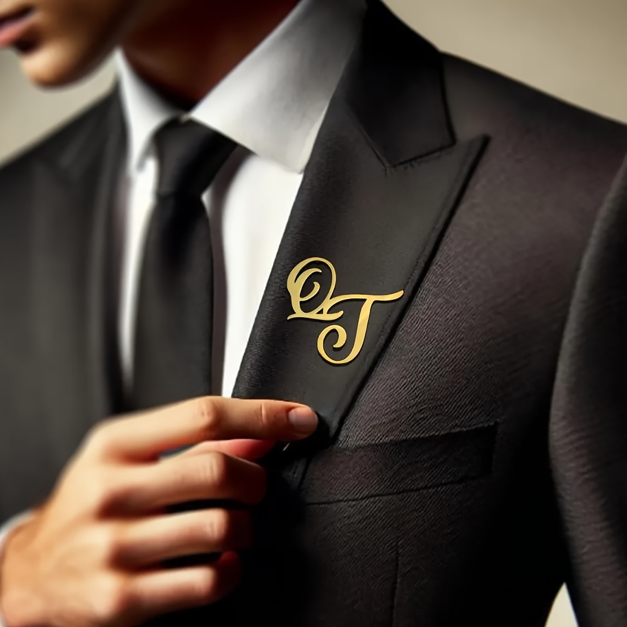 Bros Pribadi Pin Kerah Baja Ta - Embroidery Name ulasan dan harga