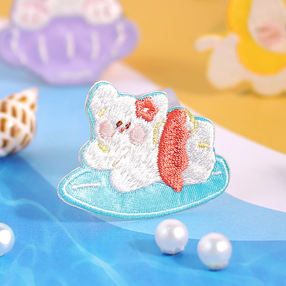 1 buah menempel pada stiker bo - Embroidery Rabbit ulasan dan harga