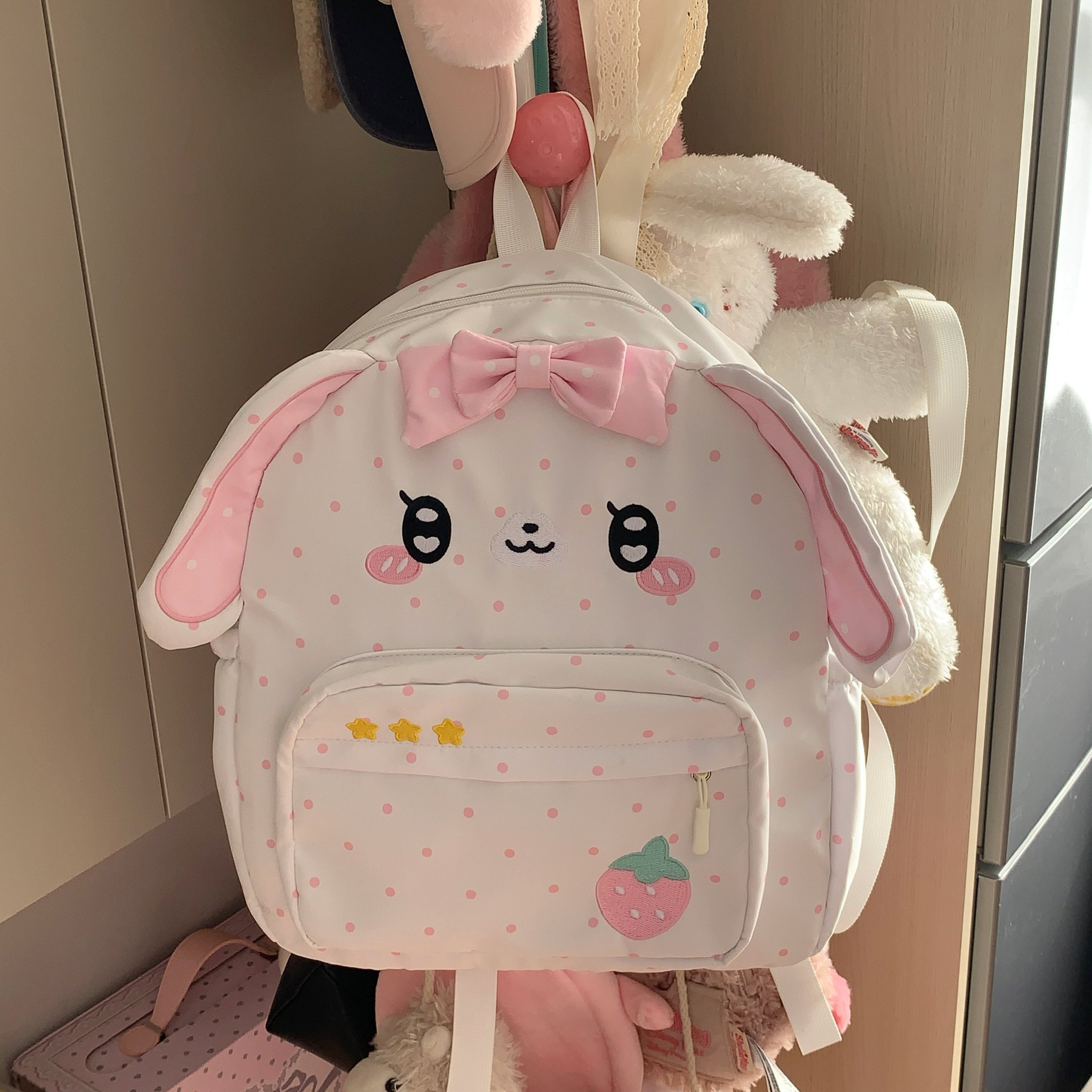Tas Ransel Anak Perempuan Lucu - Embroidery Rabbit ulasan dan harga