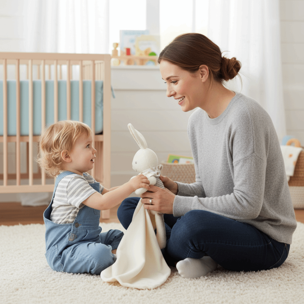 Selimut Bayi Bentuk Persegi Ke - Embroidery Rabbit ulasan dan harga