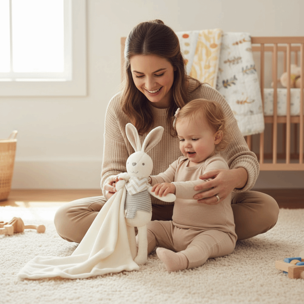 Selimut Bayi Bentuk Persegi Ke - Embroidery Rabbit ulasan dan harga