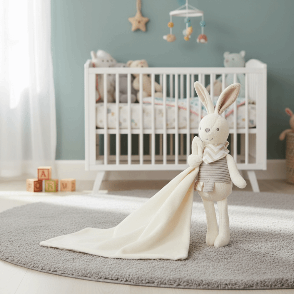 Selimut Bayi Bentuk Persegi Ke - Embroidery Rabbit ulasan dan harga