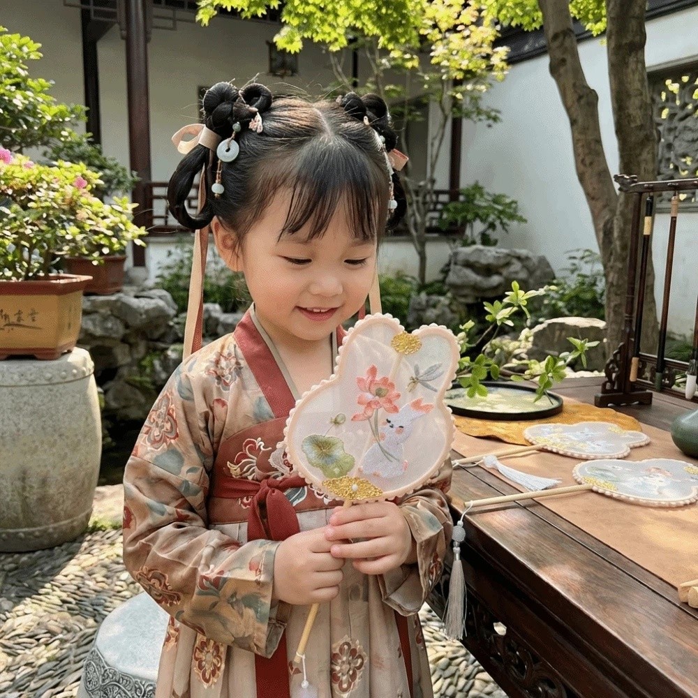 Kipas Bordir Gaya Cina Genggam - Embroidery Rabbit ulasan dan harga