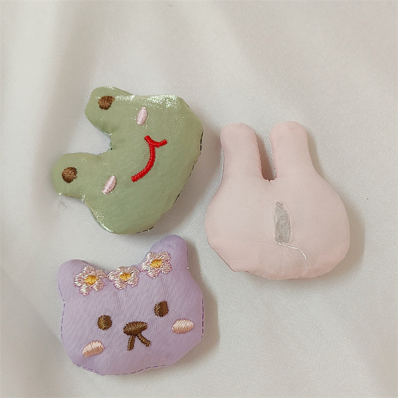 5 Buah Aksesori Kain Beruang K - Embroidery Rabbit ulasan dan harga