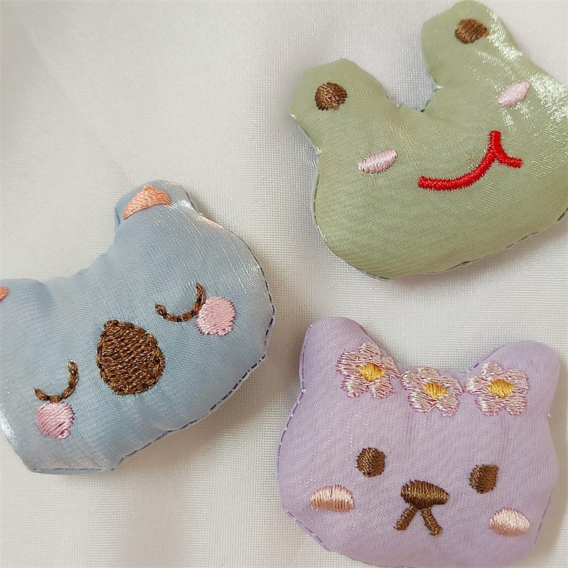 5 Buah Aksesori Kain Beruang K - Embroidery Rabbit ulasan dan harga