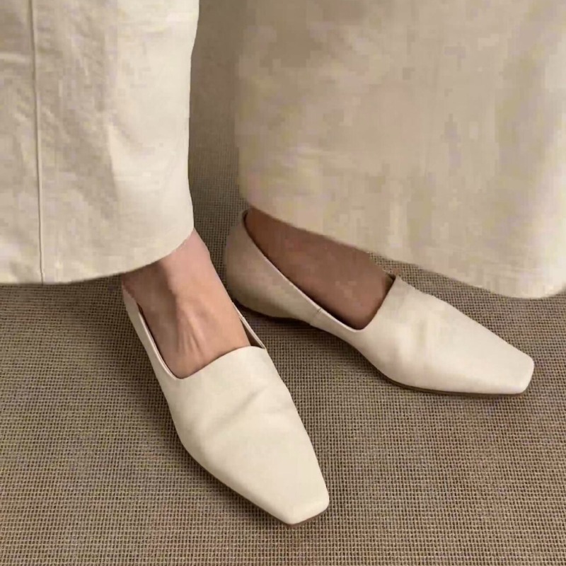 Sepatu Loafer Retro Wanita Mod - Embroidery Flat Shoes ulasan dan harga
