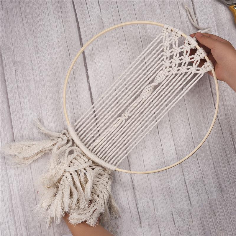 1/5 Buah 8-33Cm DIY Kayu Penan - Stitch Marker Ring ulasan dan harga