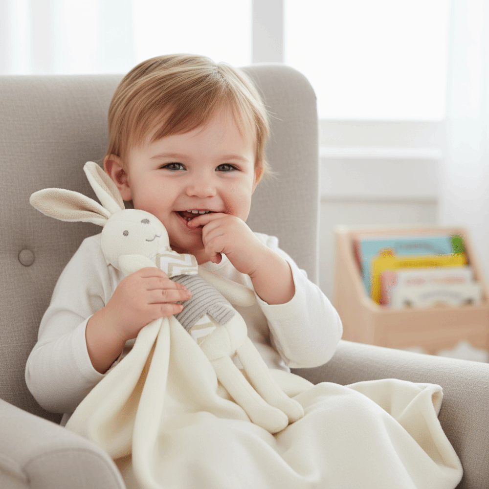 Selimut Bayi Bentuk Persegi Ke - Embroidery Rabbit ulasan dan harga