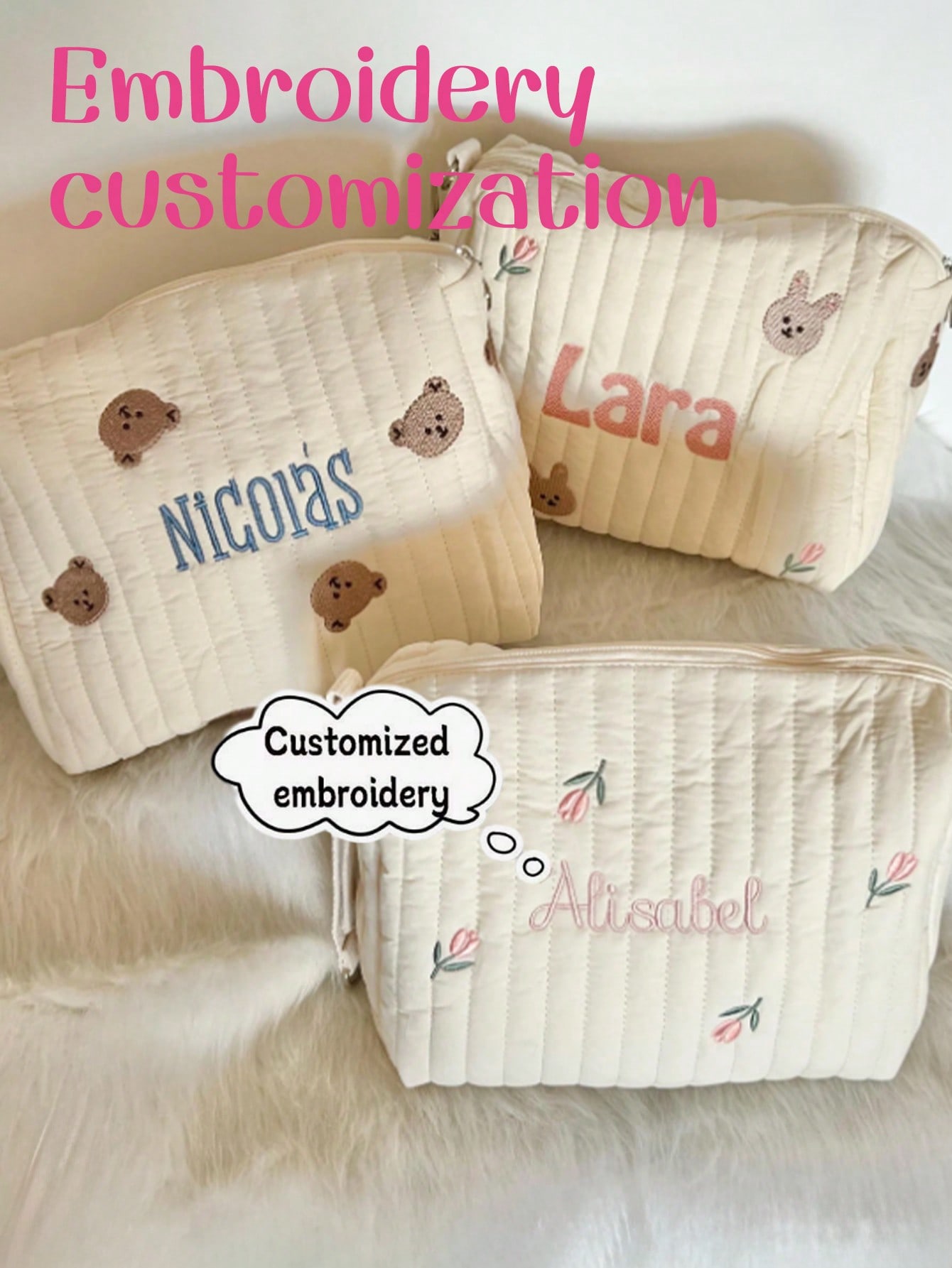 Tas Popok Bayi Bordir Nama Kus - Embroidery Name ulasan dan harga
